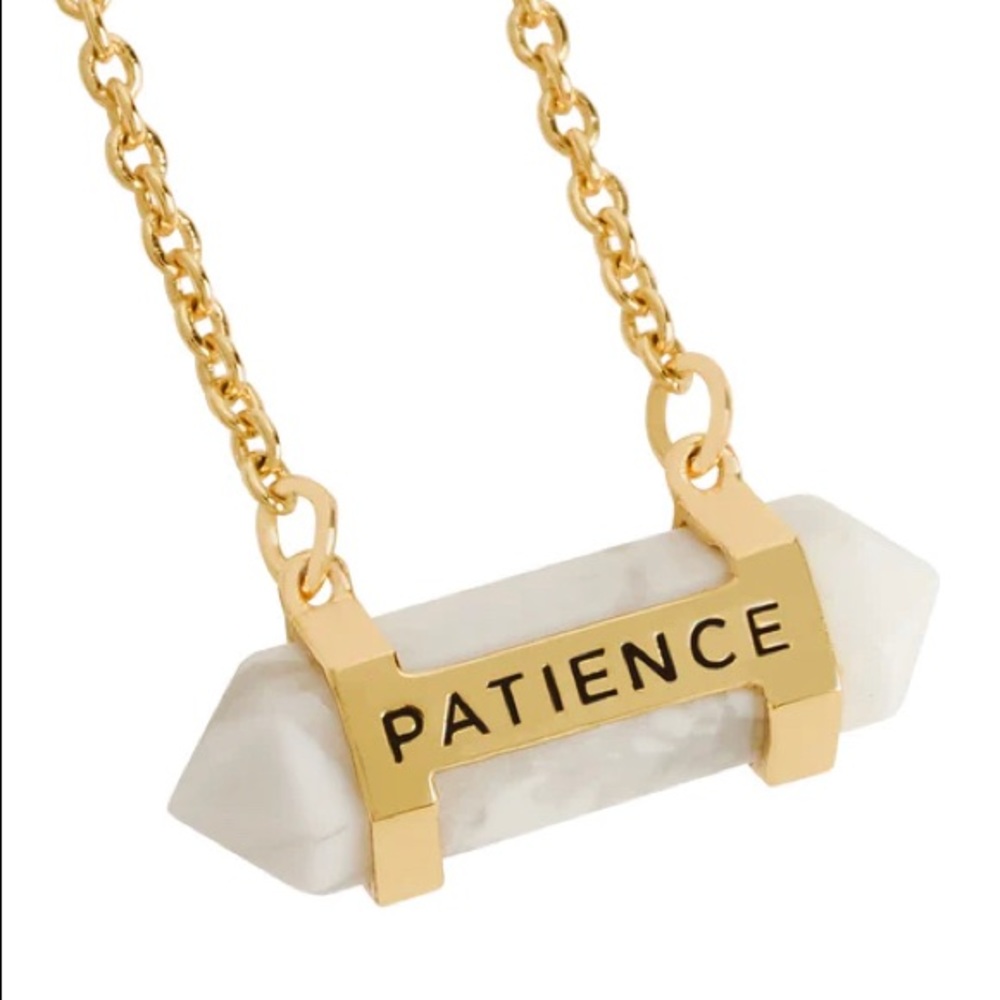 BNIP Origami Owl Howlite & Gold ‘Patience’ Necklace